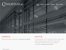 Tablet Screenshot of consortiumae.com